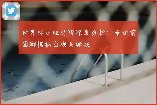 世界杯小组对阵深度分析：专访前国脚揭秘出线关键战